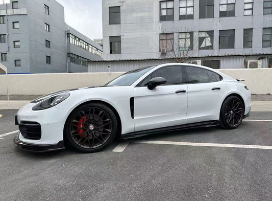 TAKD Carbon Carbon Fiber Front Lip for Porsche Panamera 4 & 4S 971 2017-2020 - Performance SpeedShop
