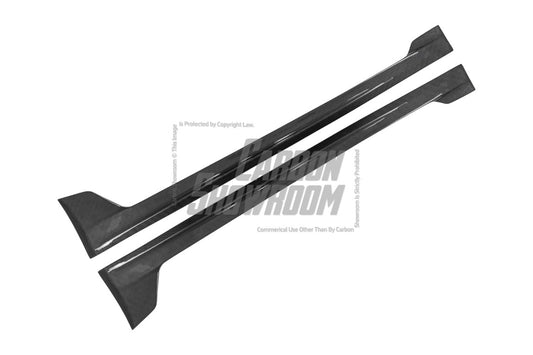 Porsche 718 Cayman / Boxster / GTS / GT4 / Spyder 2017 2018 2019 2020 2021 2022 2023 2024 with Aftermarket Parts -Side Skirts Pre-preg Carbon Fiber from TAKD Carbon