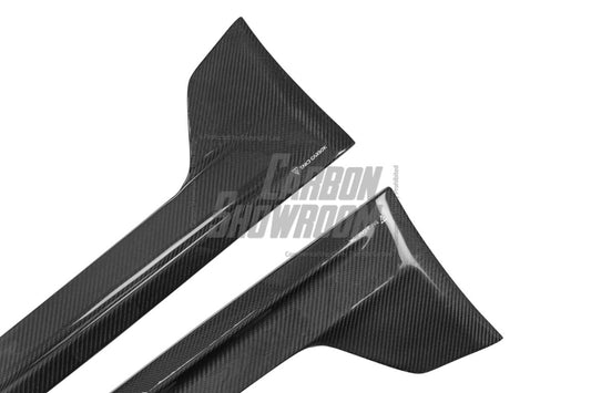 Porsche 718 Cayman / Boxster / GTS / GT4 / Spyder 2017 2018 2019 2020 2021 2022 2023 2024 with Aftermarket Parts -Side Skirts Pre-preg Carbon Fiber from TAKD Carbon