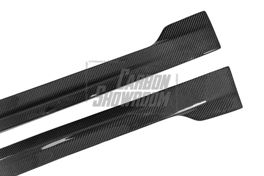 Porsche 718 Cayman / Boxster / GTS / GT4 / Spyder 2017 2018 2019 2020 2021 2022 2023 2024 with Aftermarket Parts -Side Skirts Pre-preg Carbon Fiber from TAKD Carbon