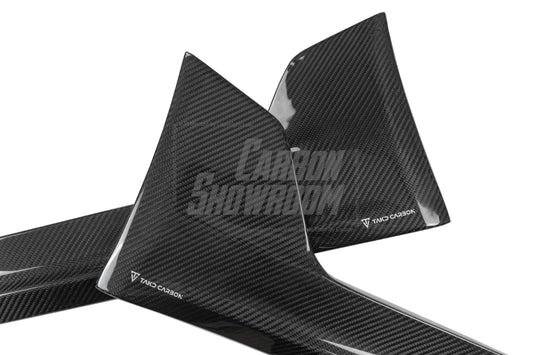 Porsche 718 Cayman / Boxster / GTS / GT4 / Spyder 2017 2018 2019 2020 2021 2022 2023 2024 with Aftermarket Parts -Side Skirts Pre-preg Carbon Fiber from TAKD Carbon