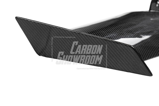 Porsche 718 Cayman / Boxster / GTS 2017-ON with Aftermarket Parts - V1 Rear Wing Pre-preg Carbon Fiber from TAKD Carbon
