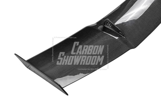 Porsche 718 Cayman / Boxster / GTS 2017-ON with Aftermarket Parts - V1 Rear Wing Pre-preg Carbon Fiber from TAKD Carbon