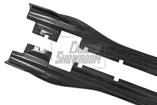 Porsche Panamera 4 & 4S & Turbo 971 (fits both pre-facelift & facelift) 2017-ON with Aftermarket Parts - Side Skirts Pre-preg Carbon Fiber from TAKD Carbon