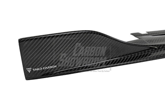 Porsche Panamera 4 & 4S & Turbo 971 (fits both pre-facelift & facelift) 2017-ON with Aftermarket Parts - Side Skirts Pre-preg Carbon Fiber from TAKD Carbon