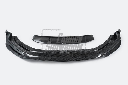Porsche Panamera 971.2 RWD/Base/4/4S (without sport design bumper) 2017 2018 2019 2020 2021 2022 2023 with Aftermarket Parts - V1 Front Lip Pre-preg Carbon Fiber from TAKD Carbon
