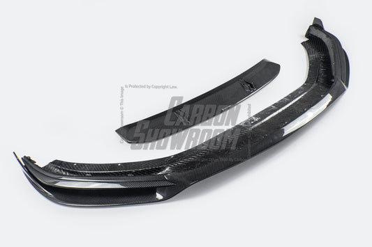 Porsche Panamera 971.2 RWD/Base/4/4S (without sport design bumper) 2017 2018 2019 2020 2021 2022 2023 with Aftermarket Parts - V1 Front Lip Pre-preg Carbon Fiber from TAKD Carbon