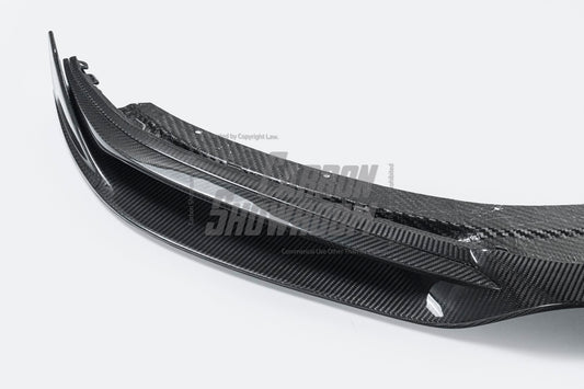 Porsche Panamera 971.2 RWD/Base/4/4S (without sport design bumper) 2017 2018 2019 2020 2021 2022 2023 with Aftermarket Parts - V1 Front Lip Pre-preg Carbon Fiber from TAKD Carbon