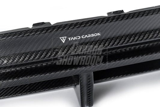 Porsche Panamera 4 & 4S & Turbo 971 (fits both pre-facelift & facelift) 2017-ON with Aftermarket Parts - Rear Diffuser Pre-preg Carbon Fiber from TAKD Carbon