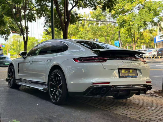 Porsche Panamera 4 & 4S & Turbo 971 (fits both pre-facelift & facelift) 2017-ON with Aftermarket Parts - Rear Diffuser Pre-preg Carbon Fiber from TAKD Carbon