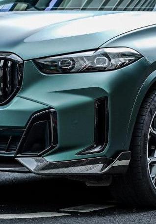 BMW X5 s/x Drive 40i / xDrive 50e (With M-Package, does not fit base model) & M60i G05 LCI 2024-ON with Aftermarket Parts - Pre-preg Carbon Fiber Front Bumper Side Vent Valences Trim from Karbel Carbon