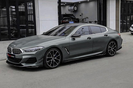 BMW 8 Series 840i (With M-Package Bumper) M850i G14 G15 G16 2018-ON with Aftermarket Parts - V2 Style Carbon Fiber Front Lip from TAKD Carbon