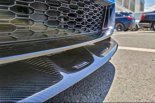 BMW 8 Series 840i (With M-Package Bumper) M850i G14 G15 G16 2018-ON with Aftermarket Parts - V2 Style Carbon Fiber Front Lip from TAKD Carbon