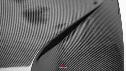 Tesla Model 3 Highland / Performance 2024-ON with Aftermarket Parts - Action Aero Series Hood Bonnet Carbon Fiber From ArmorExtend