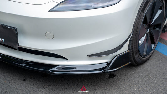 Tesla Model 3 Highland 2024-ON with Aftermarket Parts - Plustic Front Lip ABS from ArmorExtend