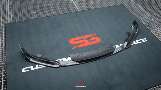 Tesla Model 3 Highland 2024-ON with Aftermarket Parts - AE Style Front Lip Carbon Fiber from ArmorExtend