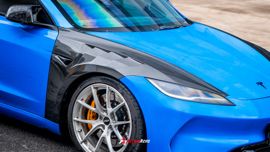 ArmorExtend Action Aero Series Front Fenders for Tesla Model 3 Highland / Performance 2024-ON Carbon Fiber
