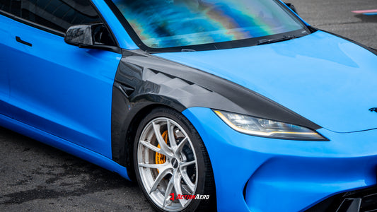 ArmorExtend Action Aero Series Front Fenders for Tesla Model 3 Highland / Performance 2024-ON Carbon Fiber