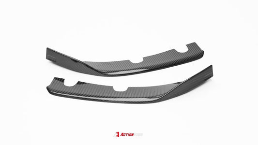 Tesla Model 3 Highland 2024-ON with Aftermarket Parts - Action Aero Series Front Lip & Splitter Dry Pre-preg Carbon Fiber / ABS from ArmorExtend