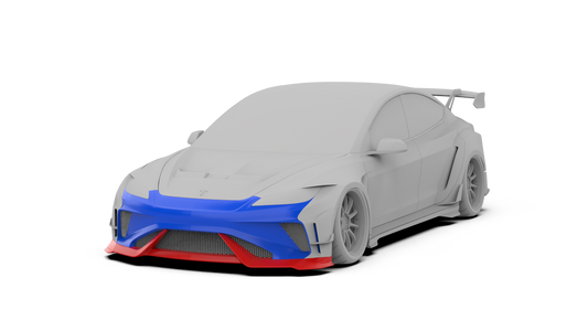 Tesla Model 3 Highland / Performance 2024-ON with Robot Craftsman's Aftermarket Parts - Robot Package A Carbon Fiber / FRP