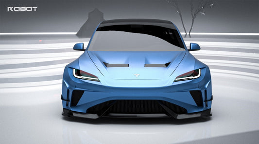 Tesla Model 3 Highland / Performance 2024-ON with Aftermarket Parts - Full Complete Kit Carbon Fiber / FRP from Robot Craftsman