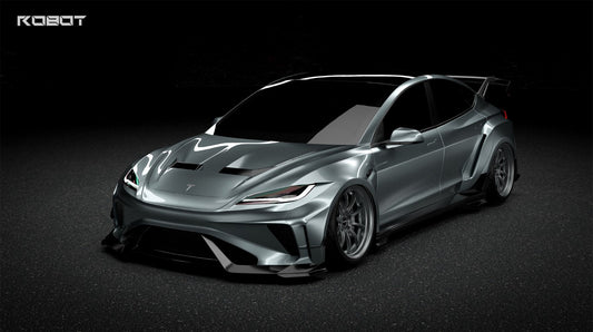 Tesla Model 3 Highland / Performance 2024-ON with Robot Craftsman's Aftermarket Parts - Robot Package A Carbon Fiber / FRP