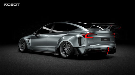 Tesla Model 3 Highland / Performance 2024-ON with Aftermarket Parts - Full Complete Kit Carbon Fiber / FRP from Robot Craftsman