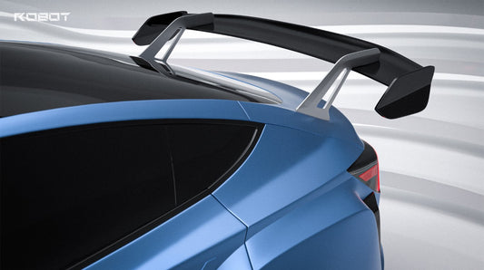 Tesla Model 3 Highland Performance 2024-ON with Robot Craftsman's Aftermarket Parts - Carbon Fiber & FRP GT Wing HACKER