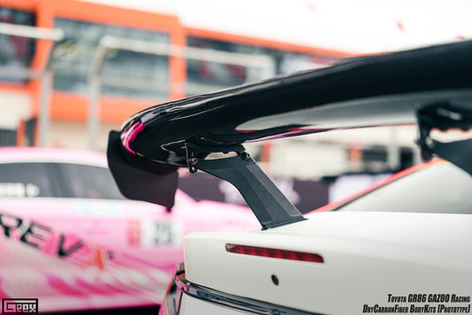 Toyota GR86 ZN8 2022-ON & Subaru BRZ ZD8 2022-ON with Aftermarket Parts - Rear Wing Dry Pre-preg Carbon Fiber from Geex Village