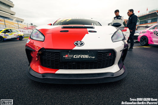 Toyota GR86 ZN8 2022-ON with Aftermarket Parts - Front Lip Dry Pre-preg Carbon Fiber from Geex Village