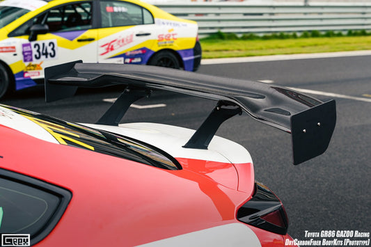 Toyota GR86 ZN8 2022-ON & Subaru BRZ ZD8 2022-ON with Aftermarket Parts - Rear Wing Dry Pre-preg Carbon Fiber from Geex Village