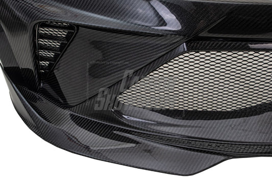 Toyota Supra MK5 A90 A91 3.0 2.0 2020 2021 2022 2023 2024 with Aftermarket Parts - Hyperion Widebody Front Bumper & Lip Carbon Fiber / FRP from Robot Craftsman