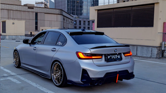 BMW M3 G80 2021-ON & 3 Series 330i M340i (Fits Both Pre-LCI & LCI) G20 2019-ON with Aftermarket Parts - Rear Lip Spoiler ABS from VTEN
