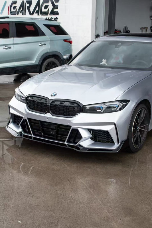 BMW 3 Series 330i M340i G20 G21 LCI 2023-ON with Aftermarket Parts - Front Bumper & Front Lip PP from VTEN