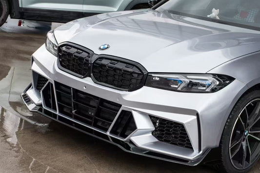 BMW 3 Series 330i M340i G20 G21 LCI 2023-ON with Aftermarket Parts - Front Bumper & Front Lip PP from VTEN