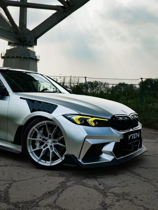 BMW 3 Series 330i M340i G20 G21 LCI 2023-ON with Aftermarket Parts - Front Bumper & Front Lip PP from VTEN