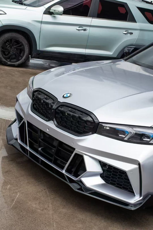 BMW 3 Series 330i M340i G20 G21 LCI 2023-ON with Aftermarket Parts - Front Bumper & Front Lip PP from VTEN