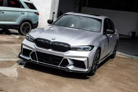 BMW 3 Series 330i M340i G20 G21 LCI 2023-ON with Aftermarket Parts - Front Bumper & Front Lip PP from VTEN