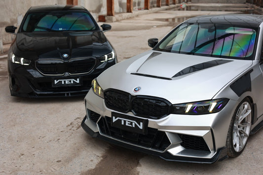 BMW 5 Series 530 540 & i5 e/x Drive40 M60 G60 G61 2024-ON with Aftermarket Parts - Front Lip PP from VTEN