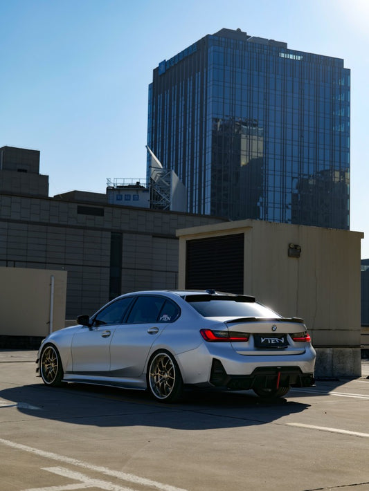 VTEN ABS Gloss Black Rear Diffuser & Canards for BMW 3 Series G20 330i M340i 2023-ON LCI - Performance SpeedShop