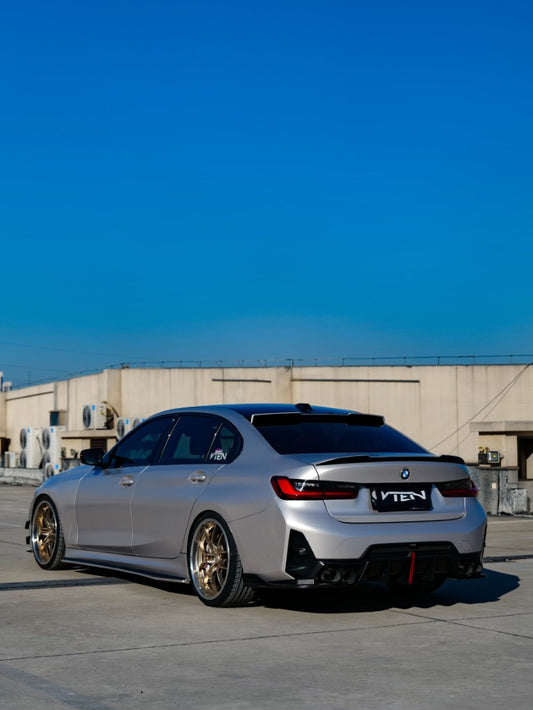 VTEN ABS Gloss Black Rear Diffuser & Canards for BMW 3 Series G20 330i M340i 2023-ON LCI - Performance SpeedShop