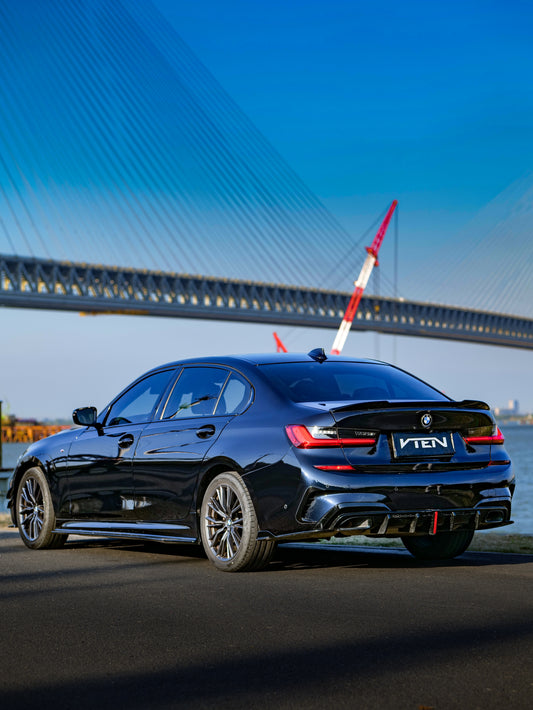BMW 3 Series 330i M340i G20 G21 (Fits both Pre-LCI & LCI) 2019-ON with Aftermarket Parts - Side Skirts ABS from VTEN