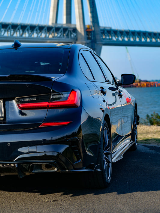 BMW 3 Series 330i M340i G20 G21 Pre-LCI (fitment for 330i requires M-Sport package bumper) 2020 2021 2022 with Aftermarket Parts - Rear Canards ABS from VTEN