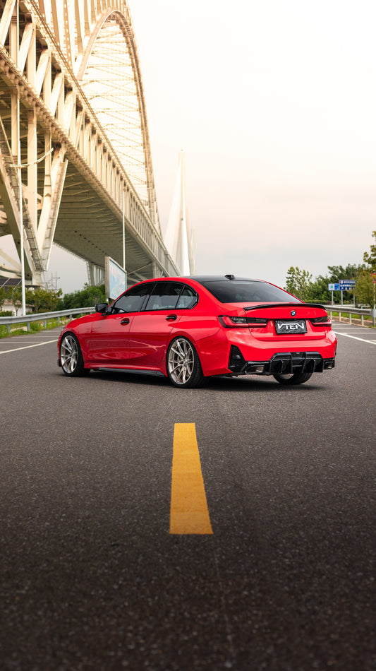 BMW 3 Series G20 330i M340i LCI 2023-ON with Aftermarket Parts - MP Style Side Skirts ABS from VTEN