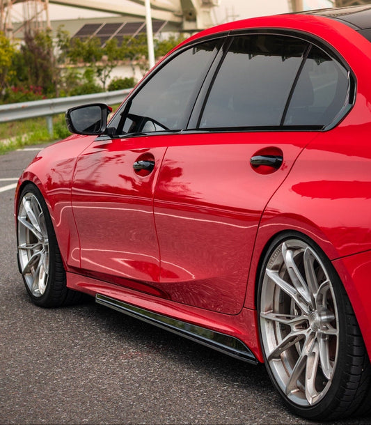 BMW 3 Series G20 330i M340i LCI 2023-ON with Aftermarket Parts - MP Style Side Skirts ABS from VTEN