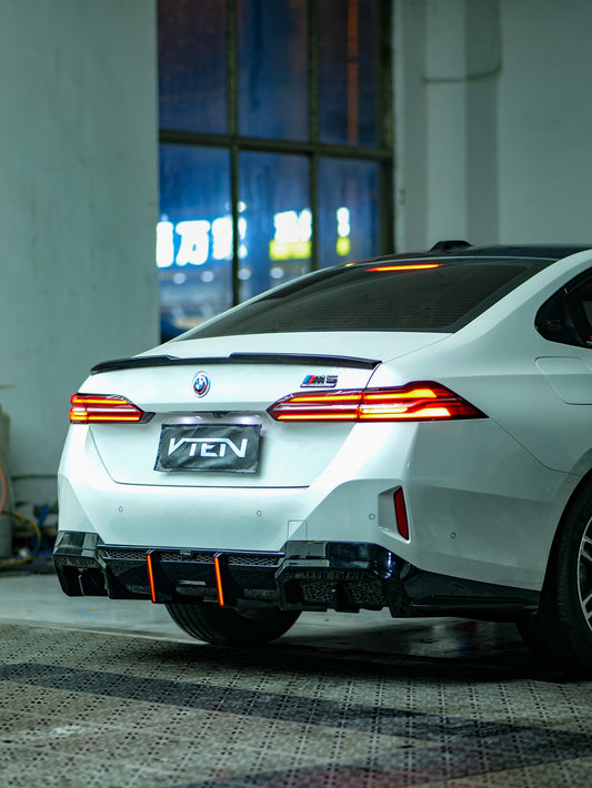 BMW 5 Series 530 540 & i5 e/x Drive40 M60 G60 2024-ON with Aftermarket Parts - Rear Lip Spoiler ABS from VTEN