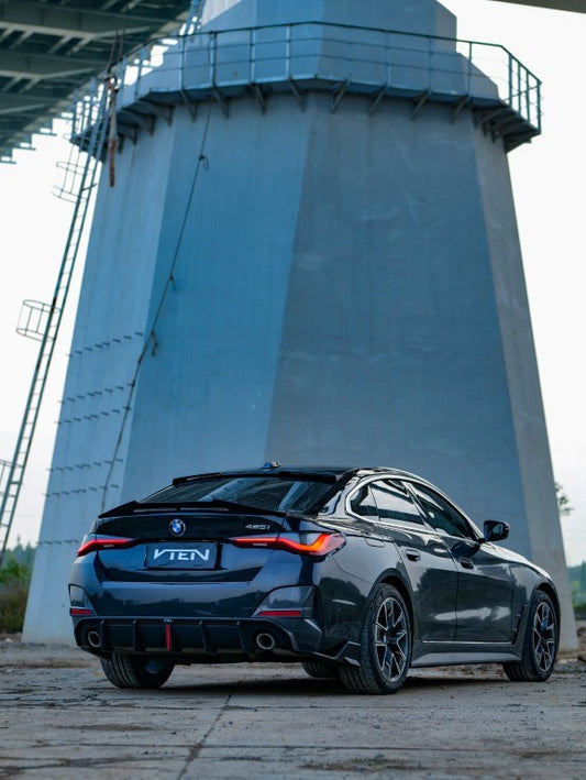 BMW I4 M50 / e Drive 40 G26 & 4 Series Gran Coupe M440i 430i G26 2022-ON with Aftermarket Parts - Rear Roof Spoiler ABS from VTEN