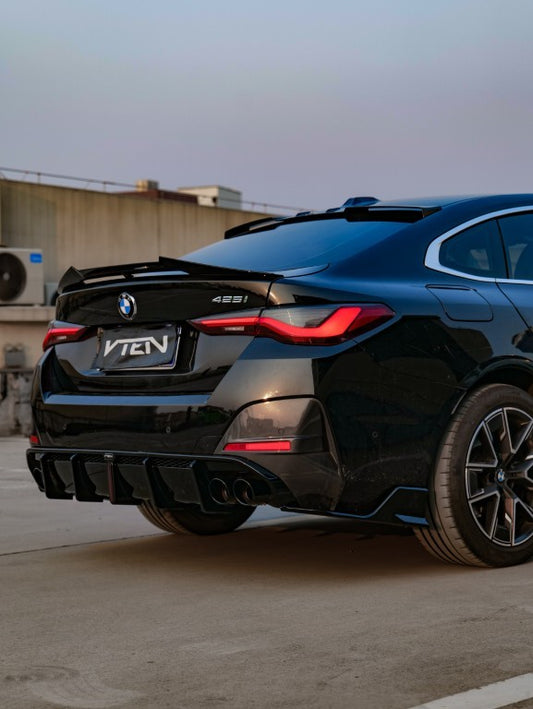 BMW I4 M50 / e Drive 40 G26 & 4 Series Gran Coupe M440i 430i G26 2022-ON with Aftermarket Parts - Rear Roof Spoiler ABS from VTEN