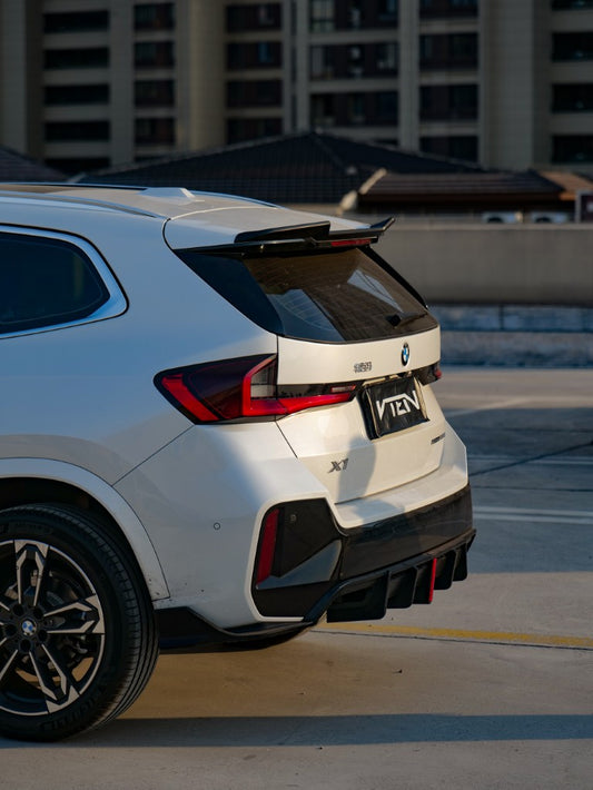 BMW X1 M35i sDrive28i xDrive28i (with M-package bumper, does not fit base model) U11 2023-ON with Aftermarket Parts - Rear Diffuser & Canards ABS from VTEN