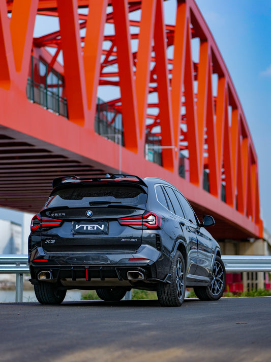 BMW X3 s/x Drive30 G01 LCI & IX3 BEV G08 LCI 2022-ON with Aftermarket Parts - Rear Lip Spoiler ABS from VTEN